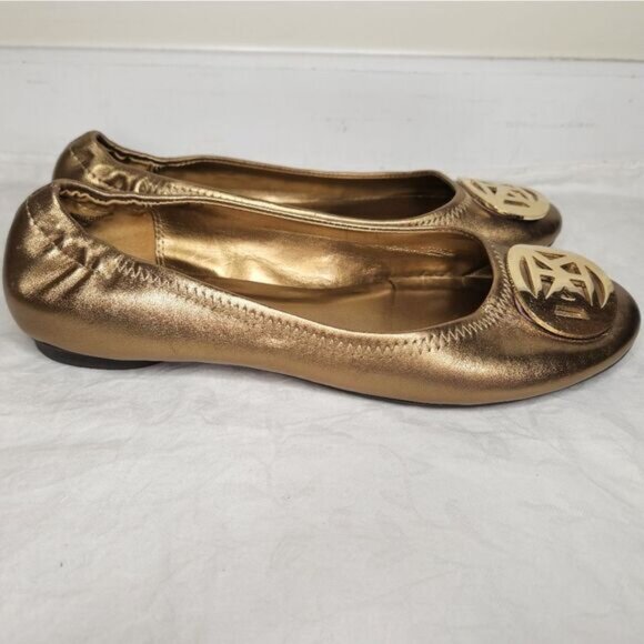 Anne Klien Gold ballet Flats - Picture 3 of 4